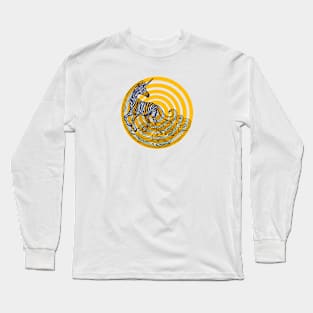 Unicorn Zebra Long Sleeve T-Shirt